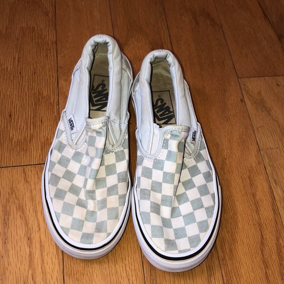 asher blue checkered vans